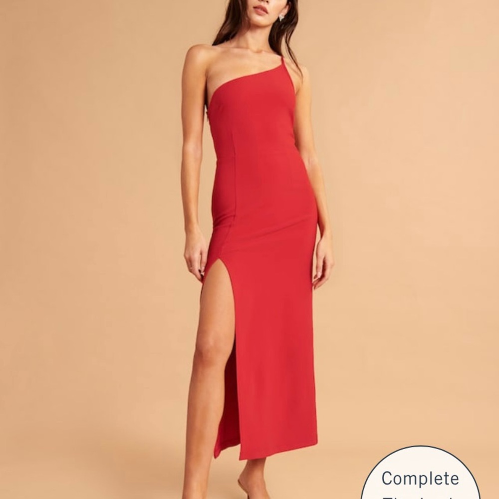 Abercrombie Asymmetrical One-Shoulder Maxi Dress
